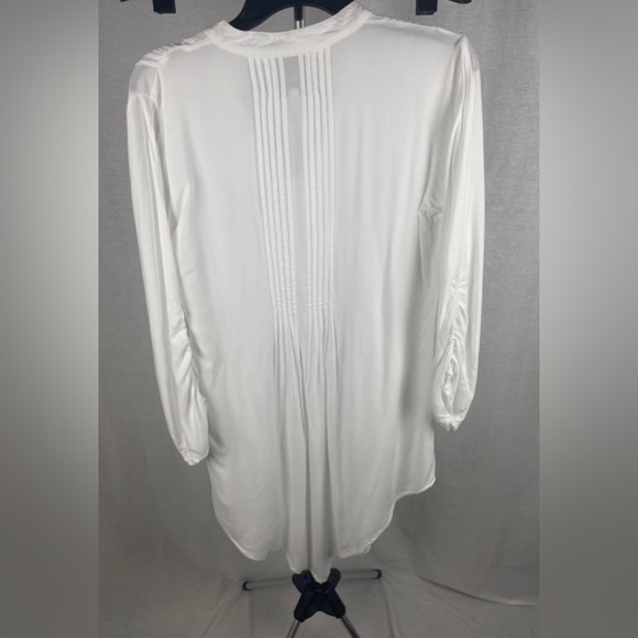 Area Stars Handkerchief Hem White long sleeve Mini Dress Size Medium (8-10) NWT - Picture 10 of 14